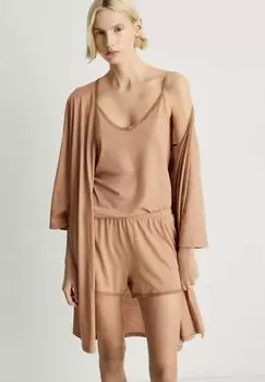 Халат Mango, коричневый