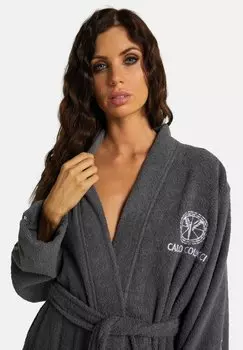 Халат MIT STICKEREI VITA Carlo Colucci, антрацит