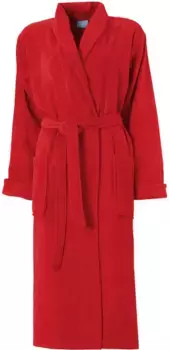 Халат "Морской конек" " Seahorse Pure Bathrobe" (1 шт.), воротник-шалька, красный