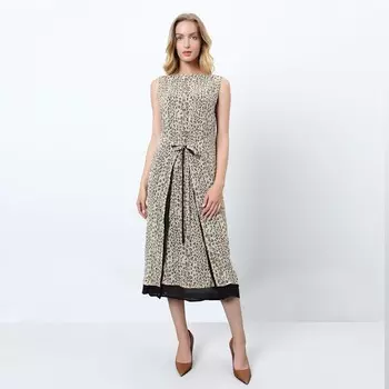 Халат-Мусслин де сои с леопардовым принтом и эффектом портфея Smart And Joy, черный