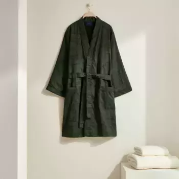 Халат мужской хлопок-сатин 250 гр/м2 Doncaster Ralph Lauren Home, зеленый