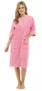 Халат на молнии Sock Snob, розовый