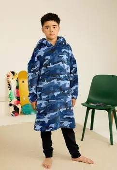 Халат Next, цвет navy blue camouflage