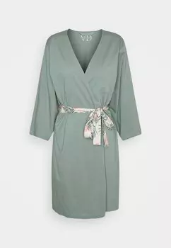 Халат PALMS KIMONO LASCANA, зеленый
