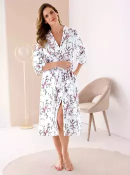 Халат Plantier, цвет Wei-Mauve-Bedruckt