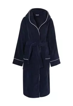 Халат, пояс, накладные карманы, женский DESIReE, темно-синий