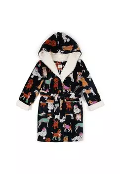 Халат POSH DOGS PRINT DRESSING GOWN Chelsea Peers, цвет navy