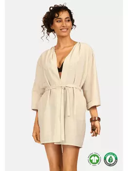 Халат regular fit Feba, бежевый