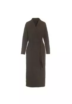 Халат розовый однотонный ESSENZA, цвет Darkest Brown