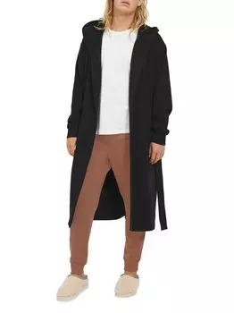 Халат с капюшоном Heritage Comfort Leeland UGG, черный