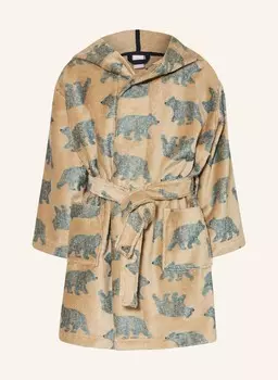 Халат с капюшоном Sanetta, коричневый