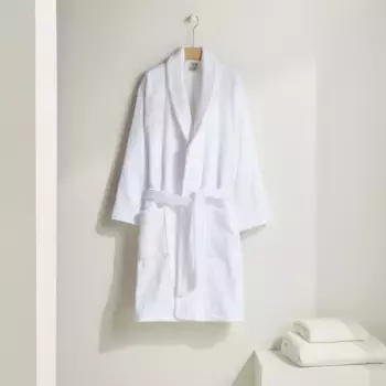 Халат с клапаном хлопок 450 гр/м2 Kashmir El Corte Ingls, белый