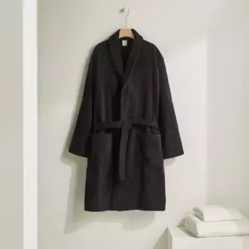 Халат с клапаном хлопок 450 гр/м2 Kashmir El Corte Ingls, эбони