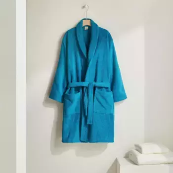 Халат с клапаном хлопок 450 гр/м2 Kashmir El Corte Ingls, океан