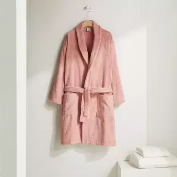Халат с клапаном хлопок 450 гр/м2 Kashmir El Corte Ingls, средний розовый