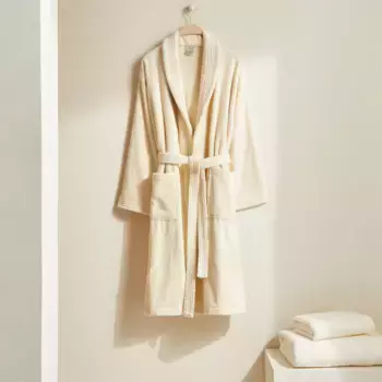 Халат с клапаном унисекс хлопок 450 гр/м2 Kashmir El Corte Ingls, естественный