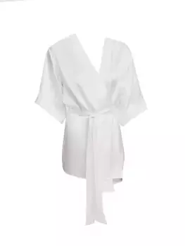 Халат с короткими рукавами Amour Kiki De Montparnasse, слоновая кость