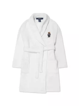 Халат с нашивкой Polo Bear Ralph Lauren Kids, белый
