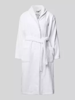 Халат с поясом и карманами Polo Ralph Lauren Underwear, белый