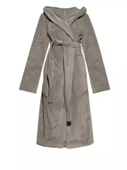 Халат с поясом Rick Owens, серый