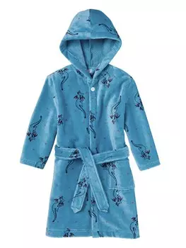 Халат SCHIESSER Bathrobe Girls World, синий