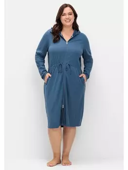 Халат sheego Bademantel, цвет rauchblau