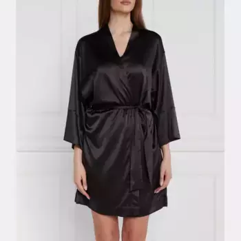 Халат стандартной посадки Emporio Armani, черный