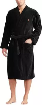 Халат Terry Velour Kimono Robe Polo Ralph Lauren, цвет Polo Black/RL2000 Red Pony Player