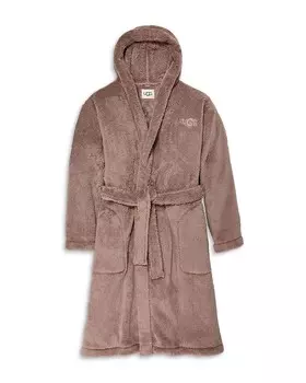Халат UGG Beckett из искусственного шерпа, коричневый