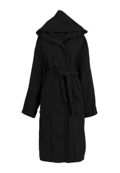 Халат UNISEX MIT KAPUZE just2little, черный