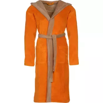 Халат унисекс Vossen "Мак" (1 шт.), женский и мужской, с контрастным капюшоном, цвет Fo