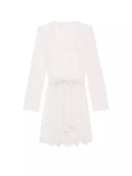 Халат Victoria's Secret Sheer Lace, белый