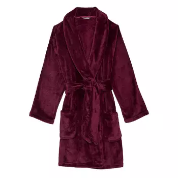 Халат Victoria's Secret Short Cozy Robe, бордовый