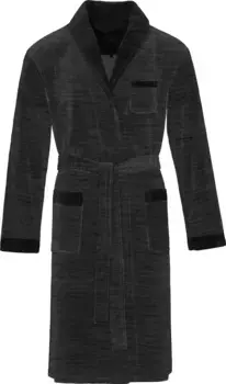 Халат Vossen "Альберто" (1 шт.) с экстравагантным трехцветным дизайном, черный