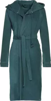 Халат Vossen "Jive" (1 шт.), с капюшоном, чистый хлопок, с окантовкой багажным ремнем, цвет Poseidon