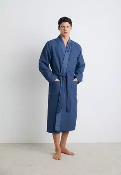 Халат WAFFLE KIMONO BOSS, синий