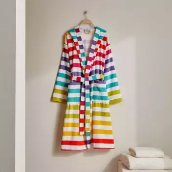 Халат женский хлопок 360 гр/м2 Rainbow 22 Basics El Corte Ingls, разноцветный