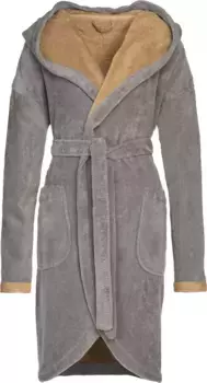 Халат женский Vossen "Руна" (1 шт.), с объемным капюшоном, цвет Sterling
