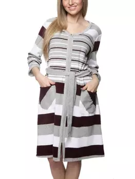 Халаты Aquarti, цвет weinrot