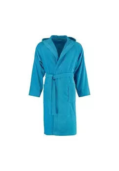 Халаты унисекс полупальто с капюшоном Техас бирюзовый - 557 VOSSEN, синий