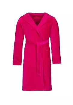 Халаты унисекс полупальто с капюшоном Техасская клюква - 377 VOSSEN, цвет Cranberry