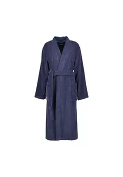 Халаты женские кимоно однотонные 826 синий - 17 Cawo