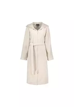 Халаты женские с капюшоном двухцветные 6432 натуральный - 33 Cawo, бежевый