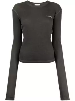 Halfboy футболка в рубчик с логотипом, серый