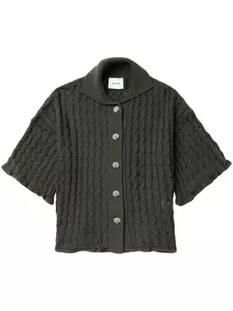 Halfboy топ фактурной вязки, зеленый