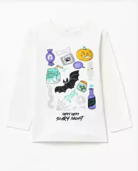 Хэллоуин футболка Sfera, белый