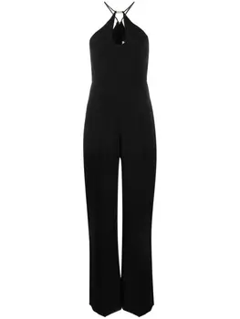 Halston комбинезон без рукавов, черный