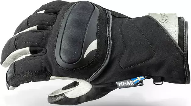 Перчатки водонепроницаемые Halvarssons Oleby мотоциклетные, черный/белый