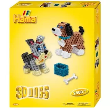 Hama Ironing Beads 3D Собаки