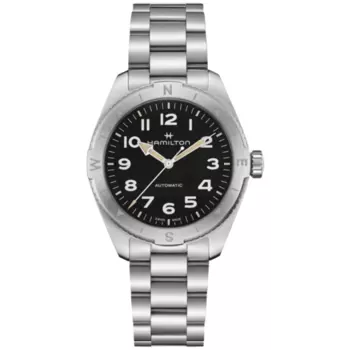 Hamilton Khaki Field Expedition Auto 41 мм черные стальные часы H70315130